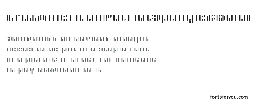Überblick über die Schriftart Cfb1AmericanPatriotSpangle2BoldItalic (14628)