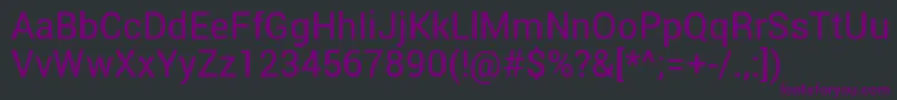 fuente RobotoRegular – Fuentes Moradas Sobre Fondo Negro