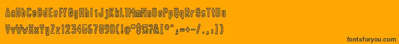 Шрифт Chunk – чёрные шрифты на оранжевом фоне