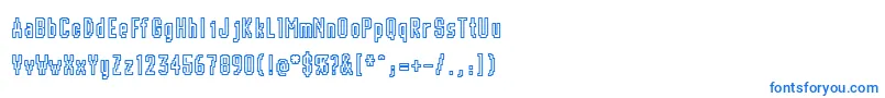 フォントChunk – 白い背景に青い文字