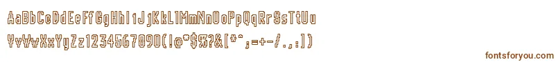 Шрифт Chunk – коричневые шрифты