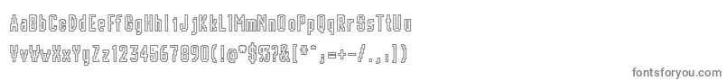 フォントChunk – 白い背景に灰色の文字