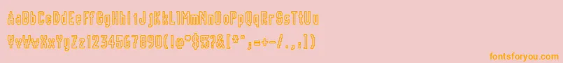 Шрифт Chunk – оранжевые шрифты на розовом фоне