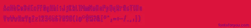 Chunk-fontti – violetit fontit punaisella taustalla