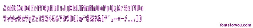 Chunk-fontti – violetit fontit valkoisella taustalla