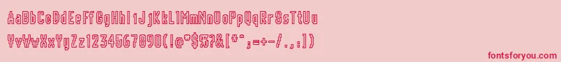 フォントChunk – ピンクの背景に赤い文字