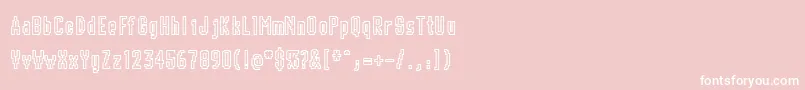 Шрифт Chunk – белые шрифты на розовом фоне