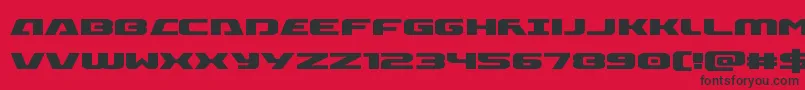 Iapetus Font – Black Fonts on Red Background