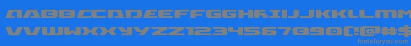 Police Iapetus – polices grises sur fond bleu