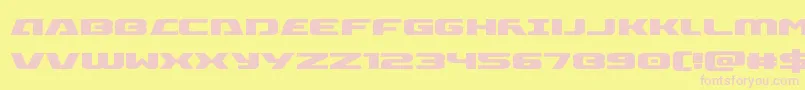 Iapetus Font – Pink Fonts on Yellow Background