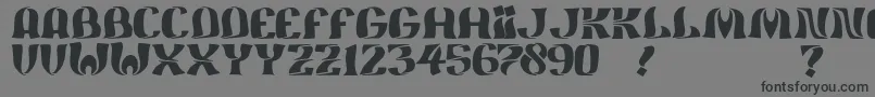 JmhFeliz-fontti – mustat fontit harmaalla taustalla