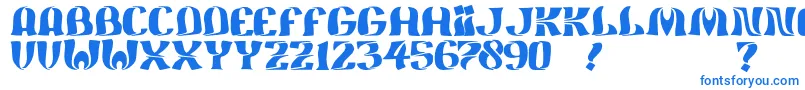 JmhFeliz-fontti – siniset fontit valkoisella taustalla