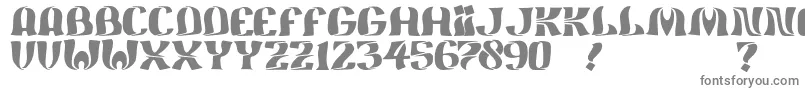 フォントJmhFeliz – 白い背景に灰色の文字