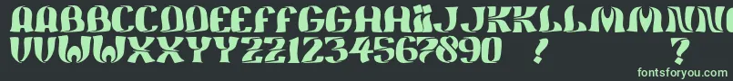 JmhFeliz Font – Green Fonts on Black Background