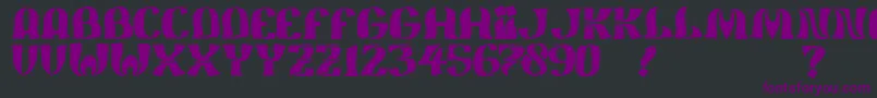 Шрифт JmhFeliz – фиолетовые шрифты на чёрном фоне
