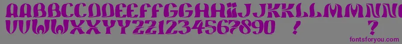 JmhFeliz Font – Purple Fonts on Gray Background