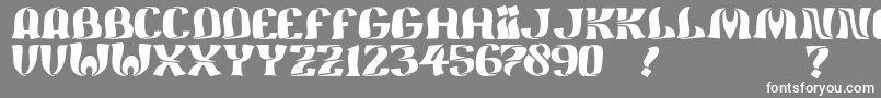 JmhFeliz-Schriftart – Weiße Schriften auf grauem Hintergrund