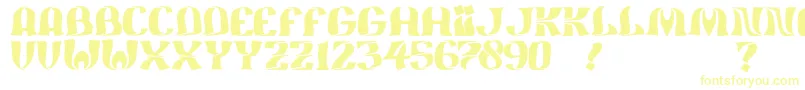 Шрифт JmhFeliz – жёлтые шрифты