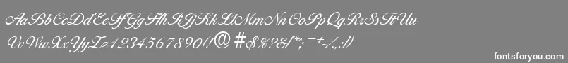 フォントBallantinesSerialRegularDb – 灰色の背景に白い文字