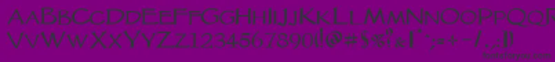 Vtcgoblinhandsc Font – Black Fonts on Purple Background