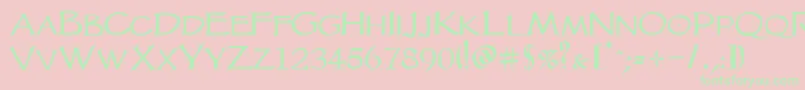 Vtcgoblinhandsc Font – Green Fonts on Pink Background