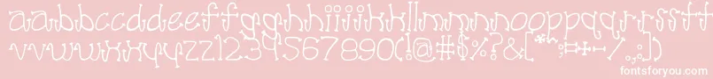 PoodleLover Font – White Fonts on Pink Background