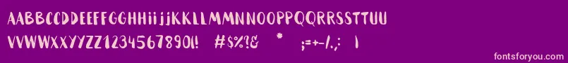 fuente HammockBlack – Fuentes Rosadas Sobre Fondo Morado