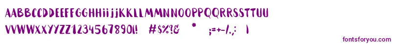 HammockBlack Font – Purple Fonts on White Background