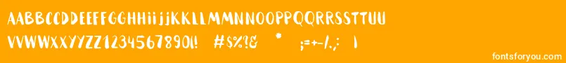 HammockBlack Font – White Fonts on Orange Background