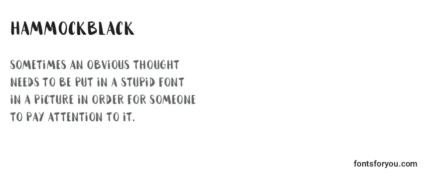 HammockBlack Font
