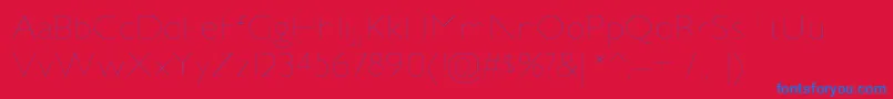 JillicanulRegular Font – Blue Fonts on Red Background