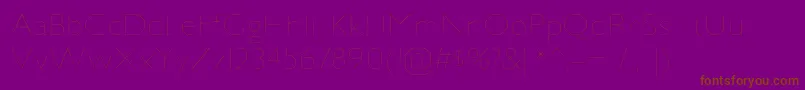 JillicanulRegular Font – Brown Fonts on Purple Background