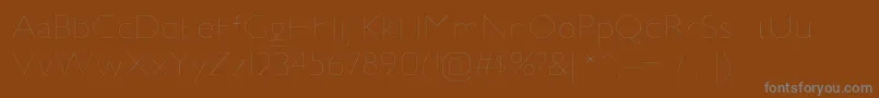 JillicanulRegular-Schriftart – Graue Schriften auf braunem Hintergrund