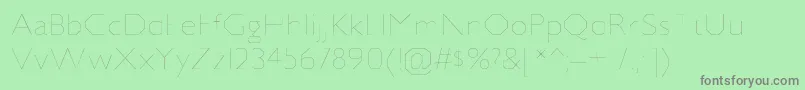 JillicanulRegular Font – Gray Fonts on Green Background