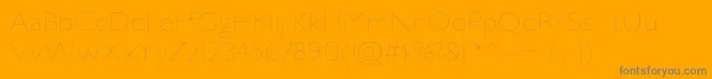 JillicanulRegular Font – Gray Fonts on Orange Background