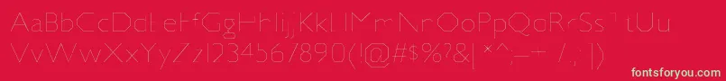 JillicanulRegular Font – Green Fonts on Red Background