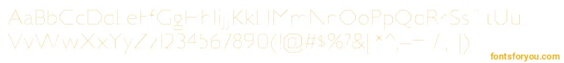 JillicanulRegular Font – Orange Fonts on White Background