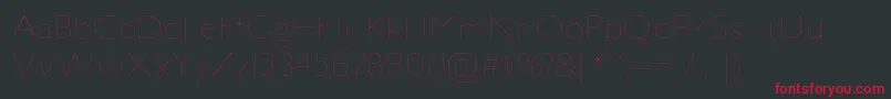 JillicanulRegular Font – Red Fonts on Black Background