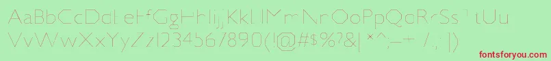 JillicanulRegular Font – Red Fonts on Green Background