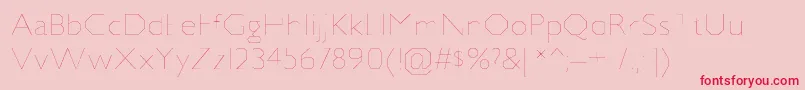 JillicanulRegular-Schriftart – Rote Schriften auf rosa Hintergrund