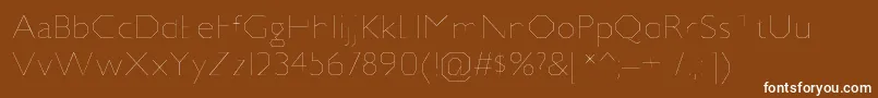 JillicanulRegular Font – White Fonts on Brown Background