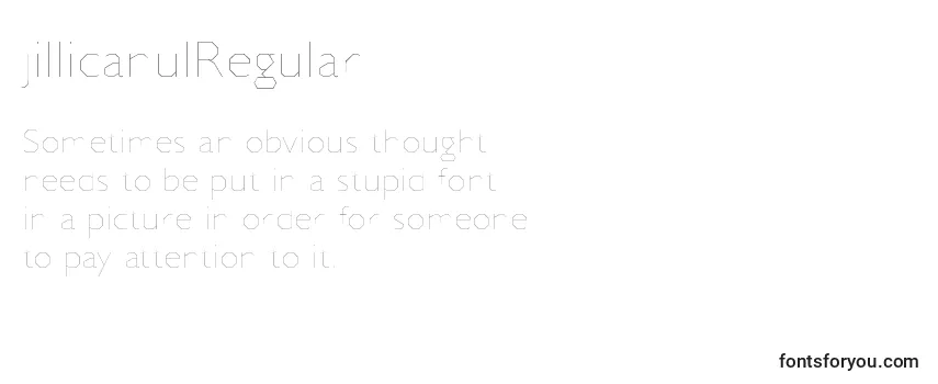 JillicanulRegular-fontti