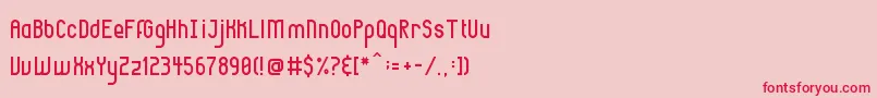 Highbrow Font – Red Fonts on Pink Background
