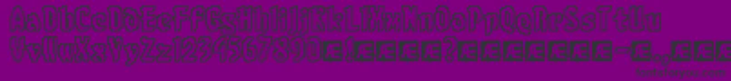 8bitlimo Font – Black Fonts on Purple Background