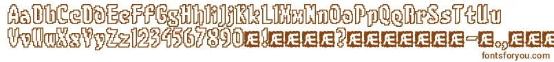 8bitlimo Font – Brown Fonts on White Background