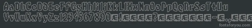 8bitlimo Font – Gray Fonts on Black Background