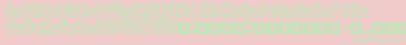 8bitlimo Font – Green Fonts on Pink Background