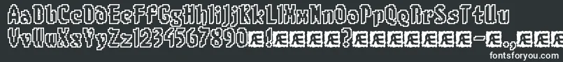 8bitlimo Font – White Fonts on Black Background