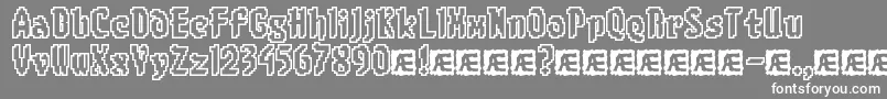 8bitlimo Font – White Fonts on Gray Background