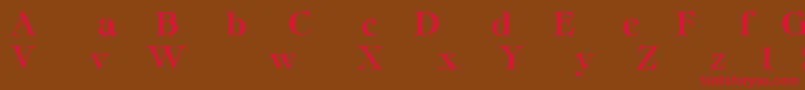 ClassicaHeavyRegular Font – Red Fonts on Brown Background
